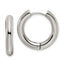 Chisel Stainless Steel Polished 4mm Hinged Hoop Earrings