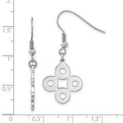 Sophia Jewelers Stainless Steel Polished Dangle Earrings with Gift Pouch