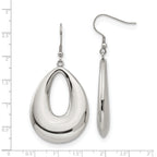 Stainless Steel Dangle Earrings with Polished Finish in Gift Pouch