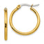 Chisel Stainless Steel Polished Yellow IP-plated 26mm Diameter 2mm Hoop Earrings