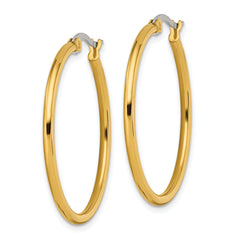 Sophia Jewelers Gold Tone IP-Plated Stainless Steel Hoop Earrings