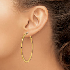 Sophia Jewelers Gold-Tone Stainless Steel Polished Hoop Earrings Gift Ready
