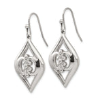 Sophia Jewelers Stainless Steel Polished Dangle Earrings for Women