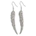 Sophia Jewelers Stainless Steel Polished Dangle Earrings with CZ Elegance
