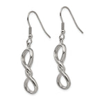 Sophia Jewelers Stainless Steel Infinity Dangle Earrings Gift Ready