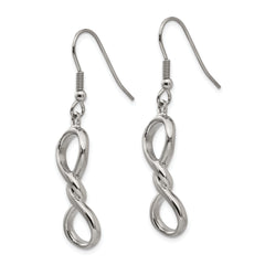 Sophia Jewelers Stainless Steel Infinity Dangle Earrings Gift Ready