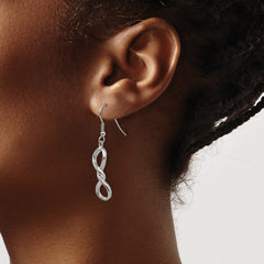 Sophia Jewelers Stainless Steel Infinity Dangle Earrings Gift Ready