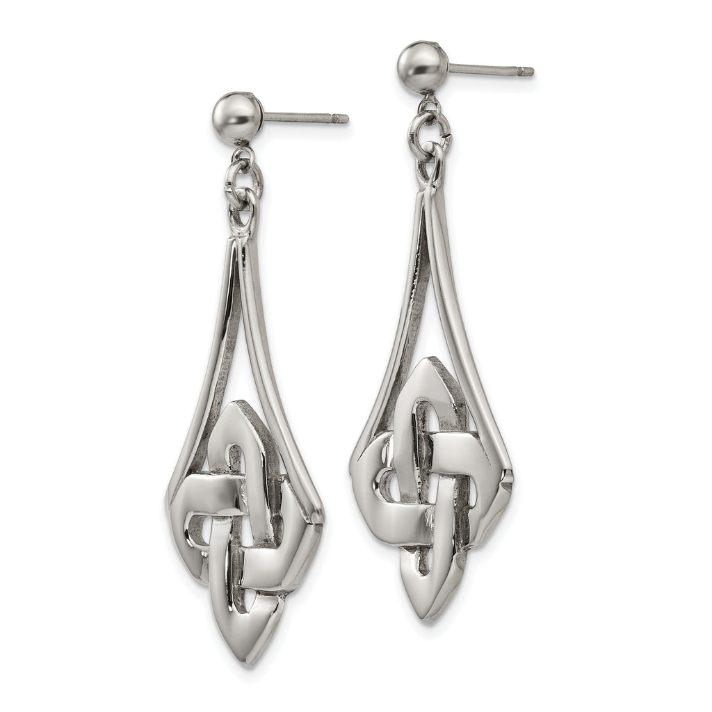 Celtic Dangle Earrings in Stainless Steel