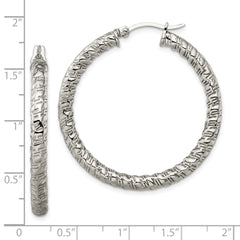 Sophia Jewelers Stainless Steel Polished Hoop Earrings Gift Ready