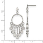 Polished Post Dangle Earrings in Stainless Steel