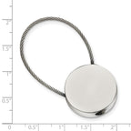 Stainless Steel Polished Cable Circle Key Ring