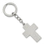 Polished Cross Key Ring in Stainless Steel