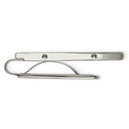 Stainless Steel Money Clip with Grey Carbon Fiber Inlay Engravable