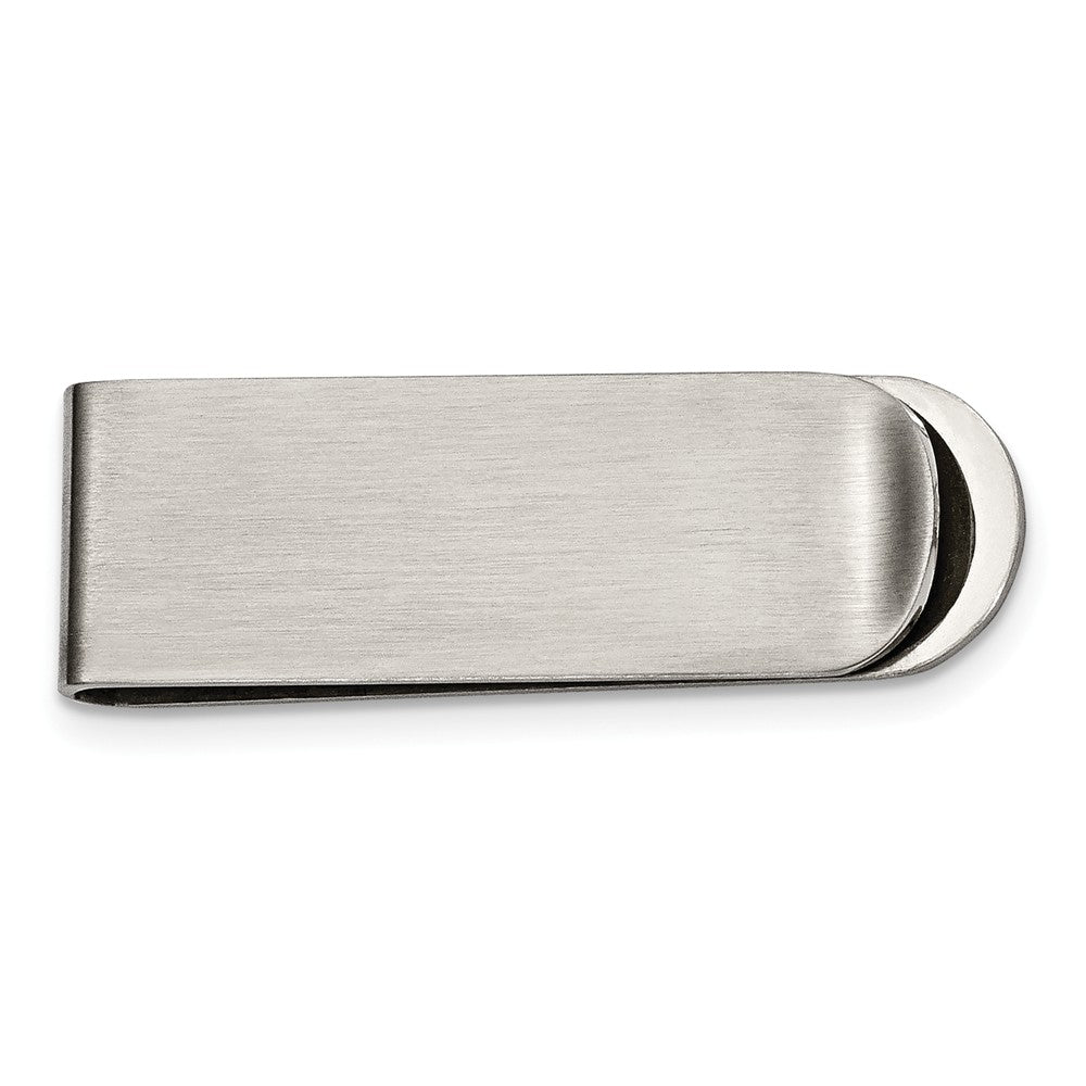 Brushed Money Clip in Stainless Steel
