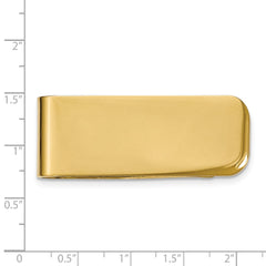 Stainless Steel Polished Yellow IP-plated Money Clip