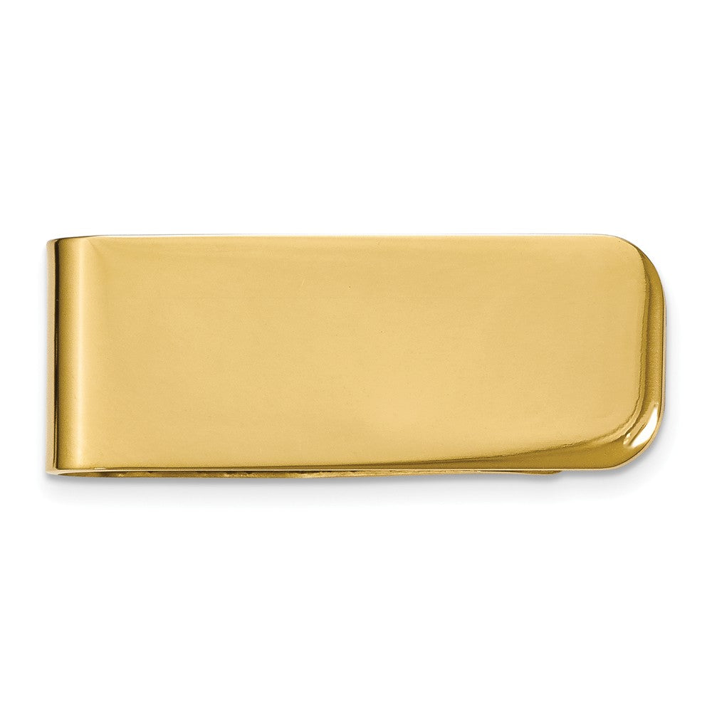 Polished Money Clip in Gold-Tone Stainless Steel