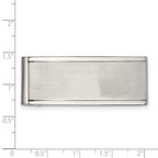 Stainless Steel Brushed and Polished Money Clip