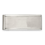 Brushed & Polished Money Clip in Stainless Steel