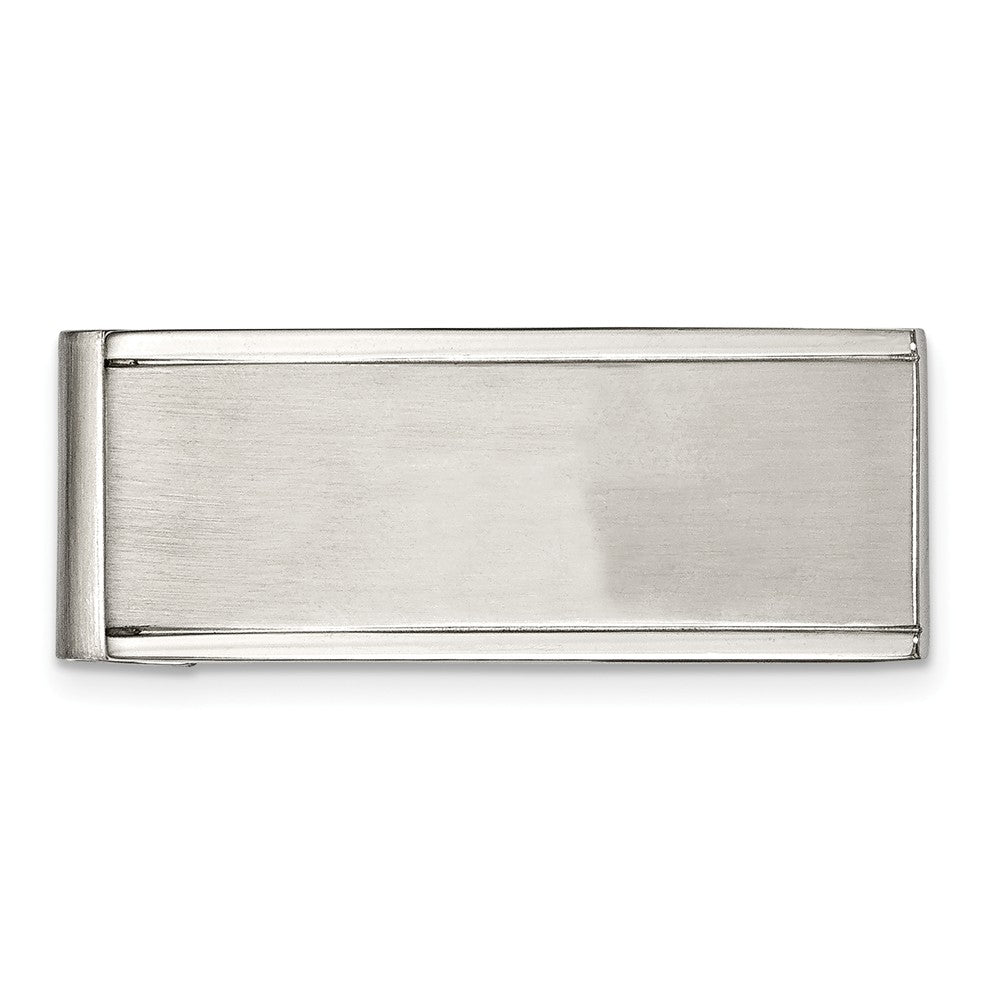 Chisel Stainless Steel Brushed and Polished Money Clip