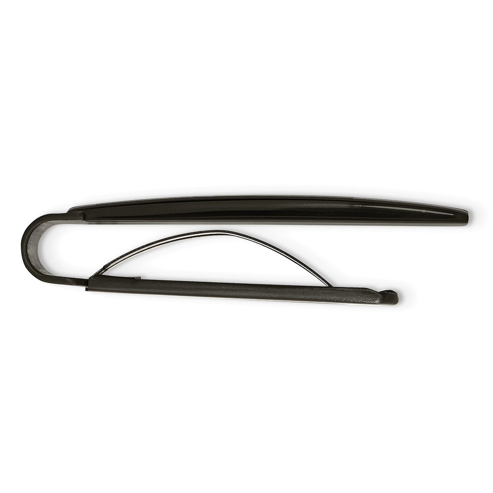 Sophia Jewelers Black IP-Plated Stainless Steel Money Clip, Engravable & Durable Secondary image