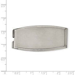 Stainless Steel Brushed and Polished Money Clip