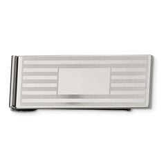 Chisel Stainless Steel Brushed and Polished Money Clip