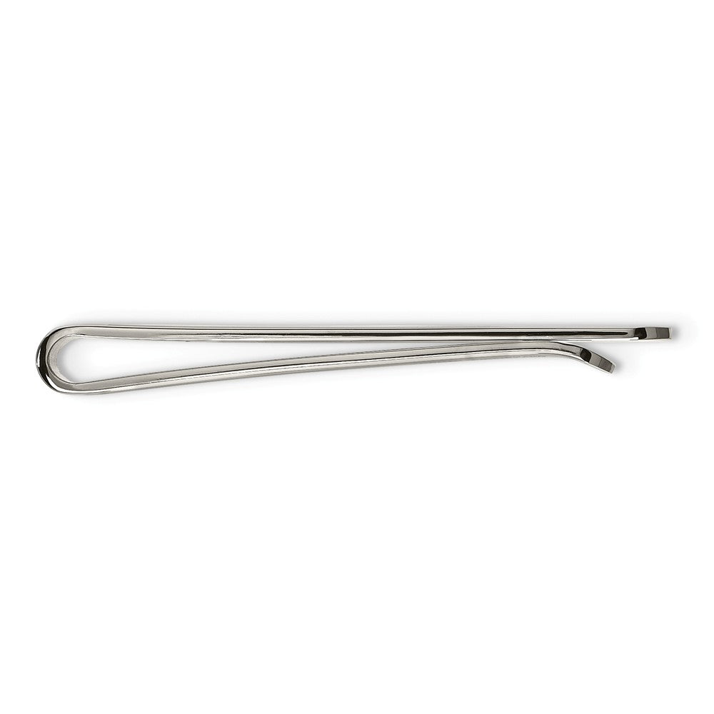 Sophia Jewelers Engravable Stainless Steel Polished Men's Money Clip & Tie Bar Secondary image