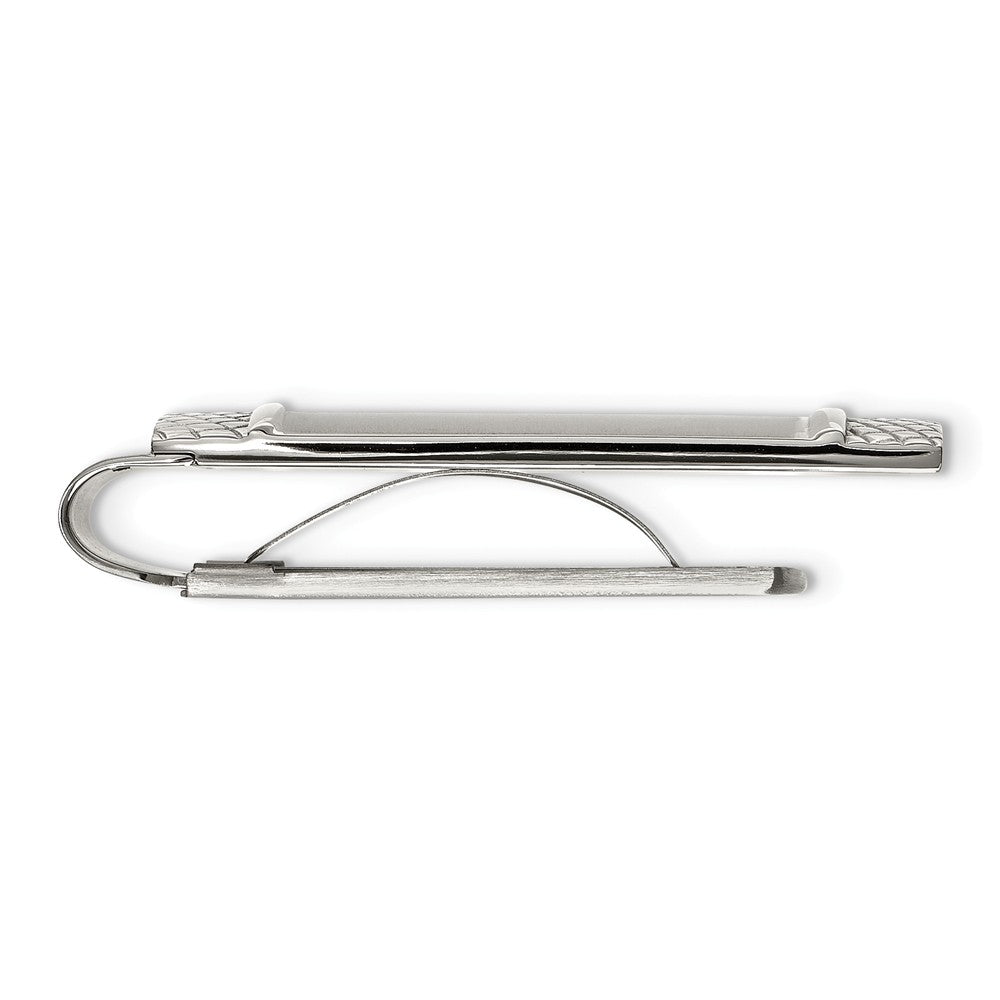 Brushed & Textured Money Clip in Stainless Steel