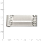 Stainless Steel Brushed and Textured Money Clip