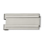 Chisel Stainless Steel Engravable Money Clip with Brushed and Polished Finish