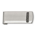 Brushed Money Clip in Stainless Steel
