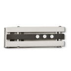 Black IP-Plated Money Clip in Stainless Steel with CZ