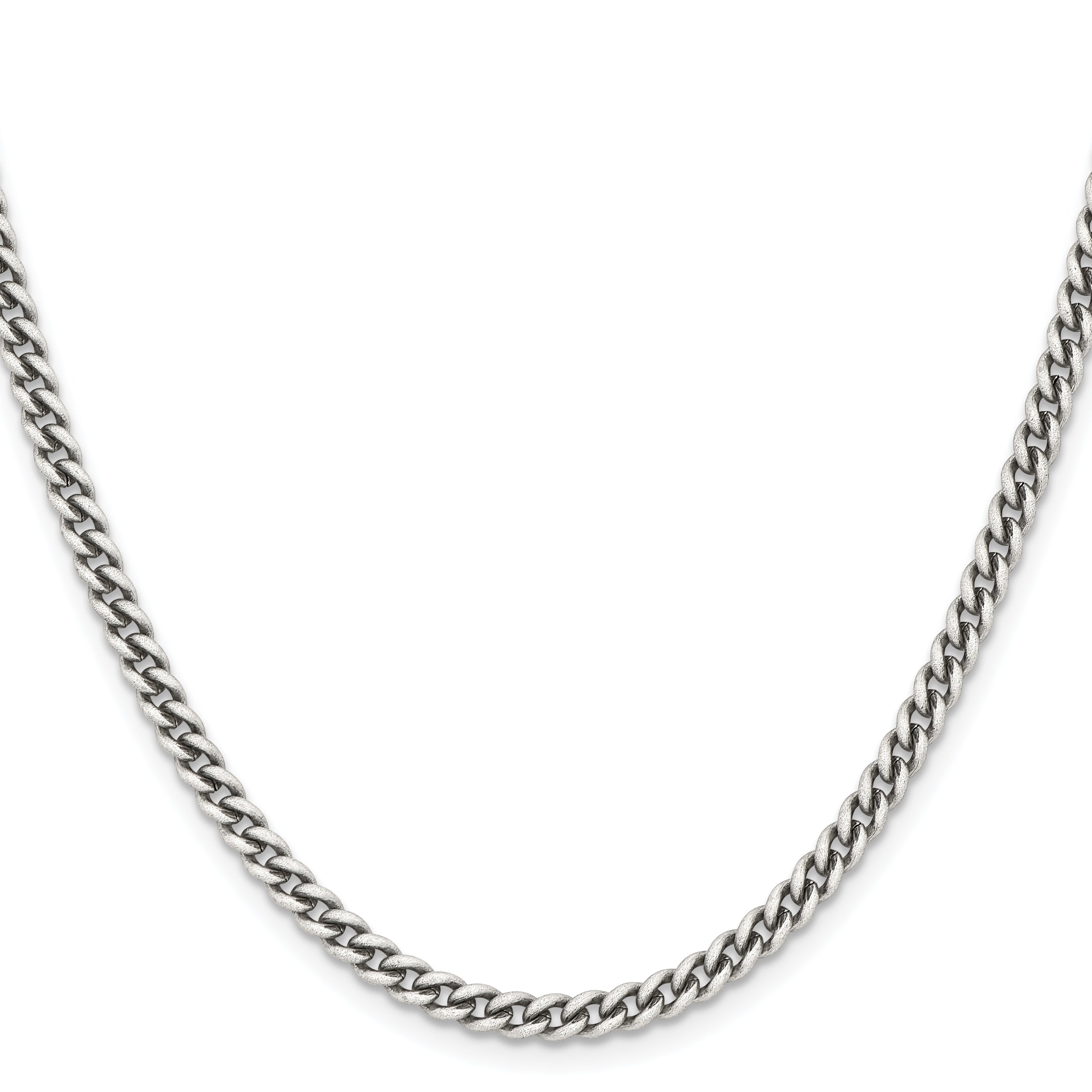 Antiqued Round Curb Chain in Stainless Steel, 4mm Secondary image