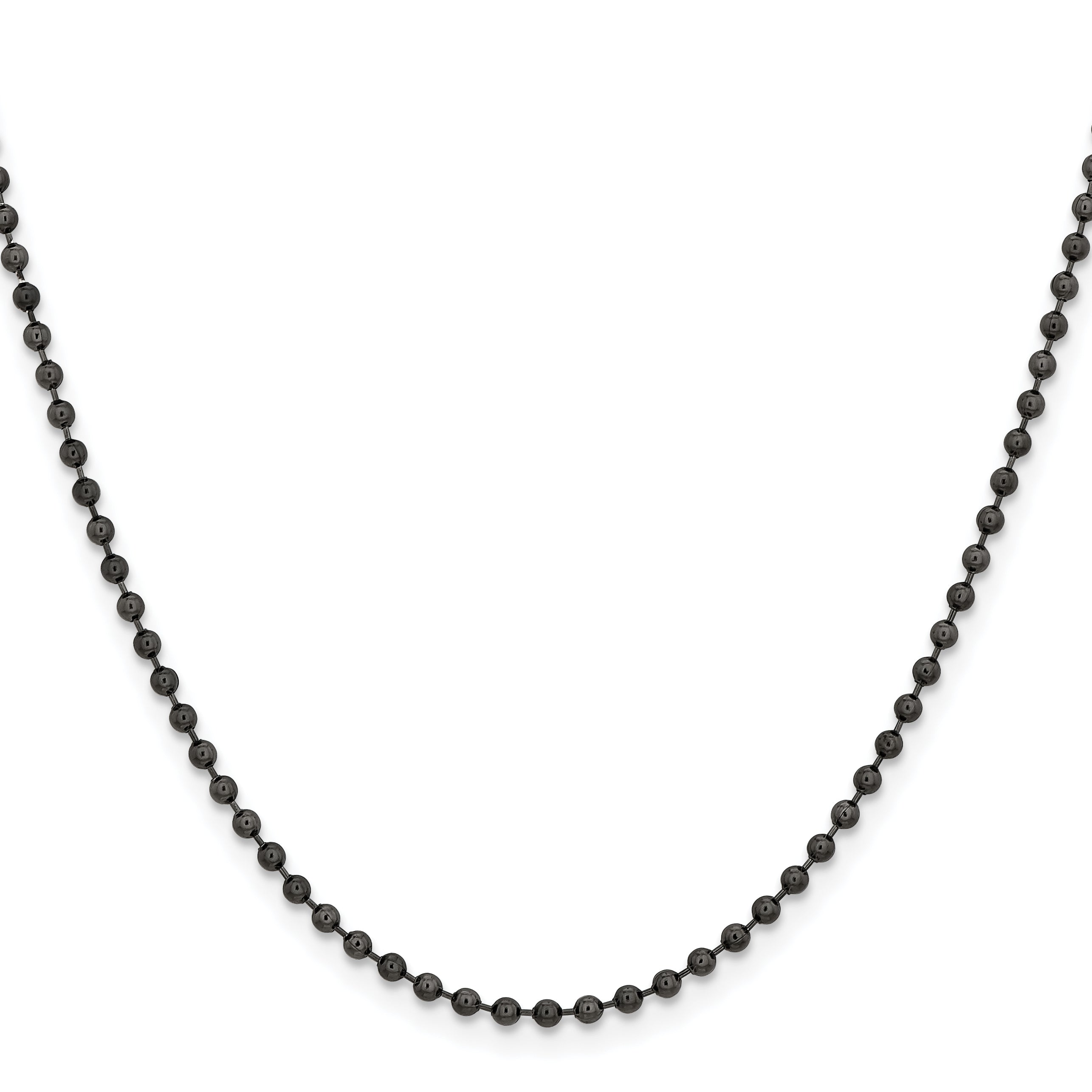 Chisel Stainless Steel Antiqued 2.4mm 18 inch Beaded Ball Chain
