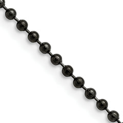 Chisel Stainless Steel Antiqued 2.4mm 30 inch Beaded Ball Chain
