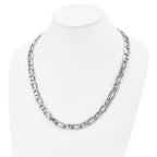 Sophia Jewelers Men's Polished Stainless Steel Necklace Gift Ready 24 Inch