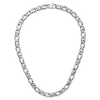 Sophia Jewelers Men's Polished Stainless Steel Necklace Gift Ready 24 Inch