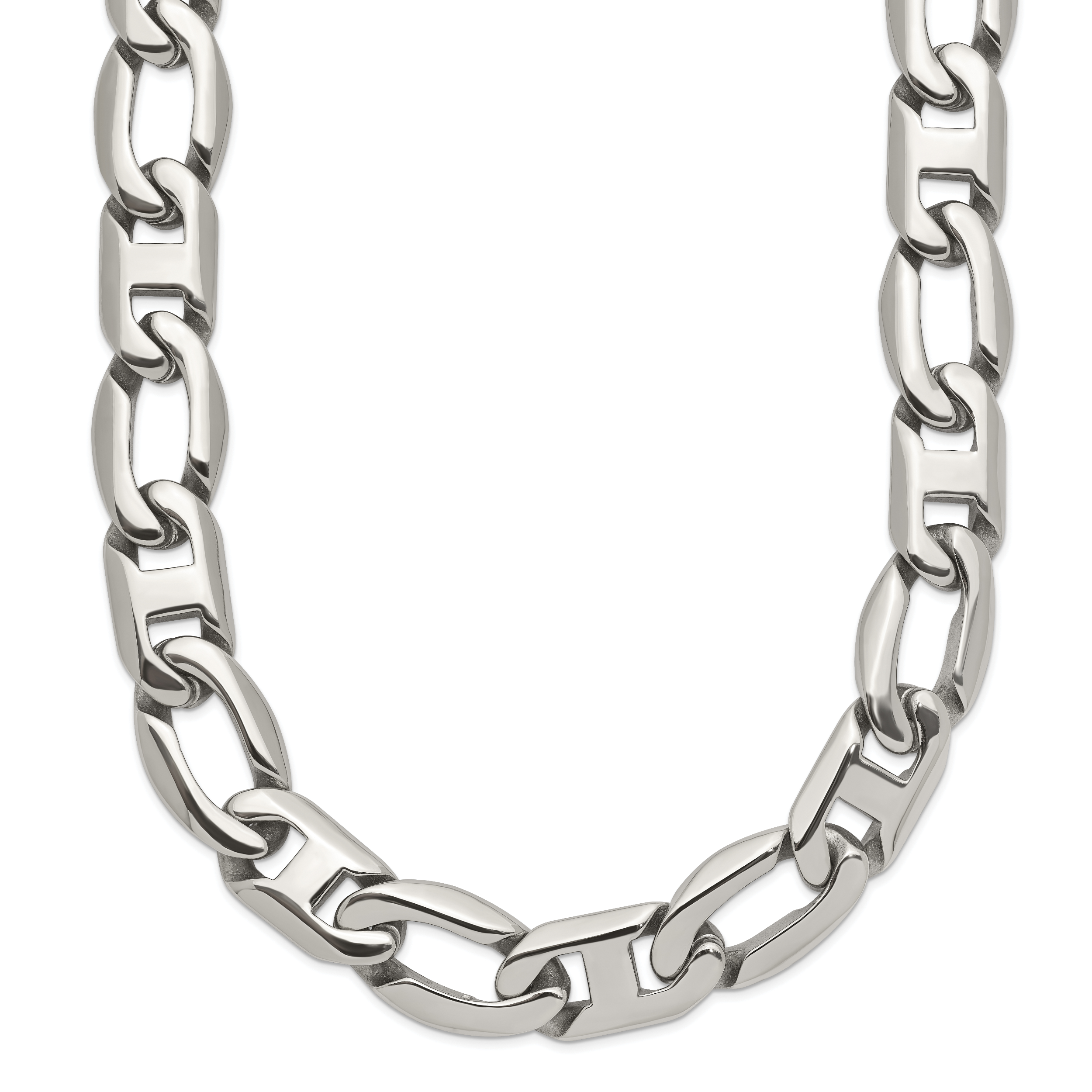 Chisel Stainless Steel Polished 24 inch Open Link Necklace Main image