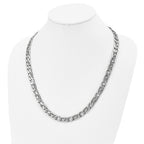 Sophia Jewelers Men's Polished Stainless Steel 24 Chain Necklace Gift-Ready