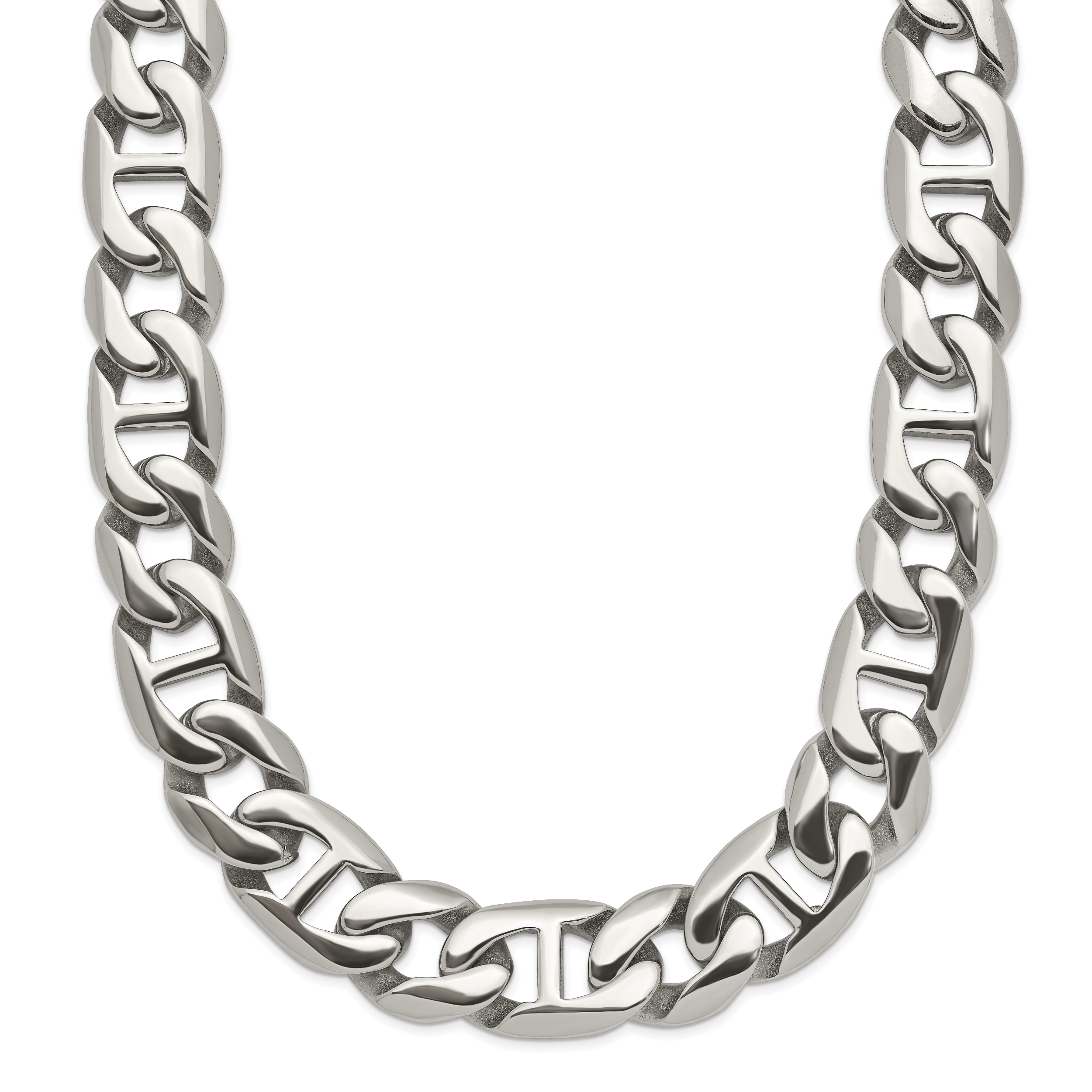 Chisel Stainless Steel Polished 24 inch Link Necklace Main image