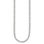 Chisel Men's Polished Stainless Steel Curb Necklace Gift Ready 24 Inch