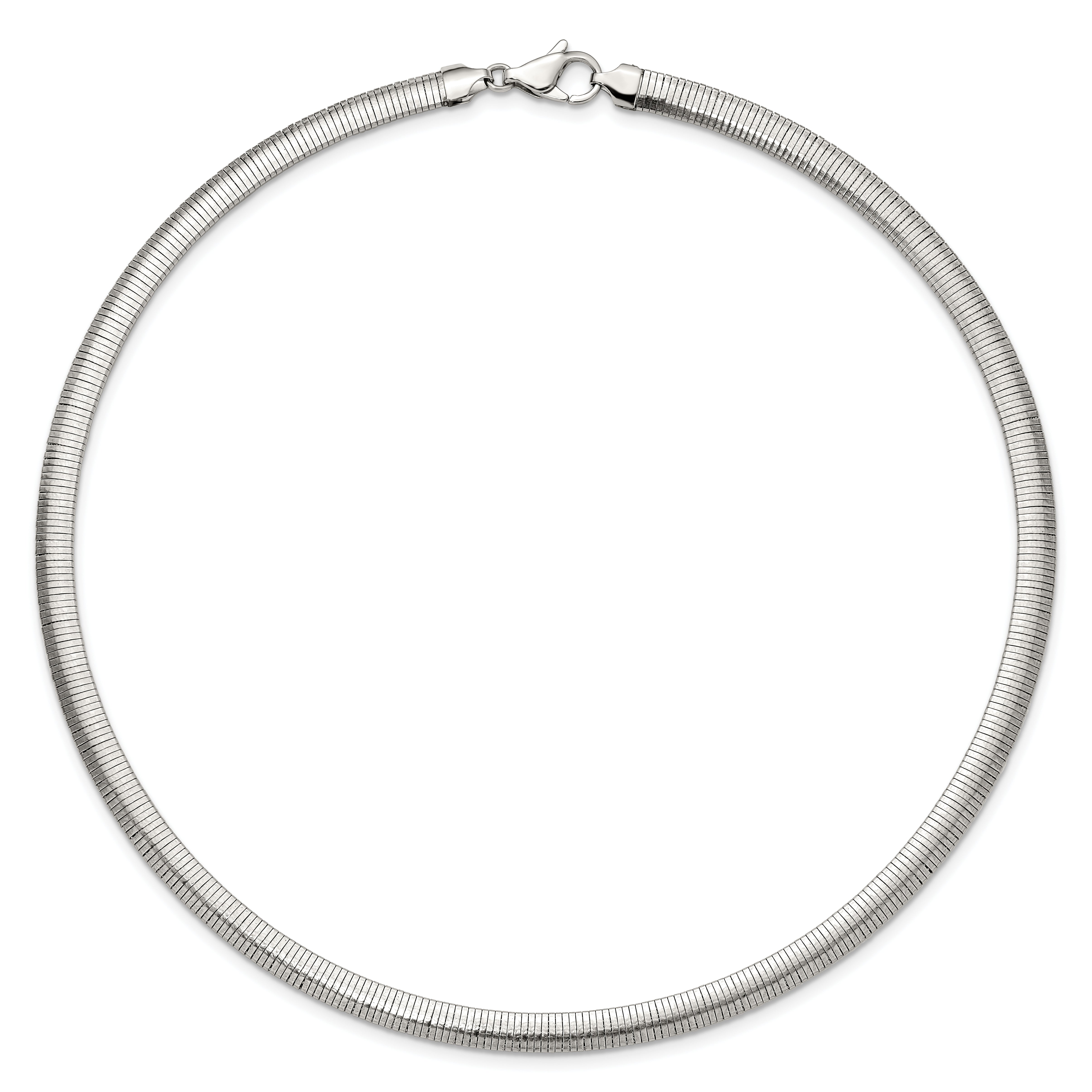 Chisel Stainless Steel Polished 6mm 18 inch Omega Necklace