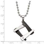Amour Necklace in Stainless Steel with CZ
