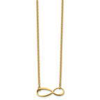 Infinity Symbol Necklace in Stainless Steel & Gold-Tone
