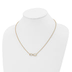 Infinity Symbol Necklace in Stainless Steel & Gold-Tone
