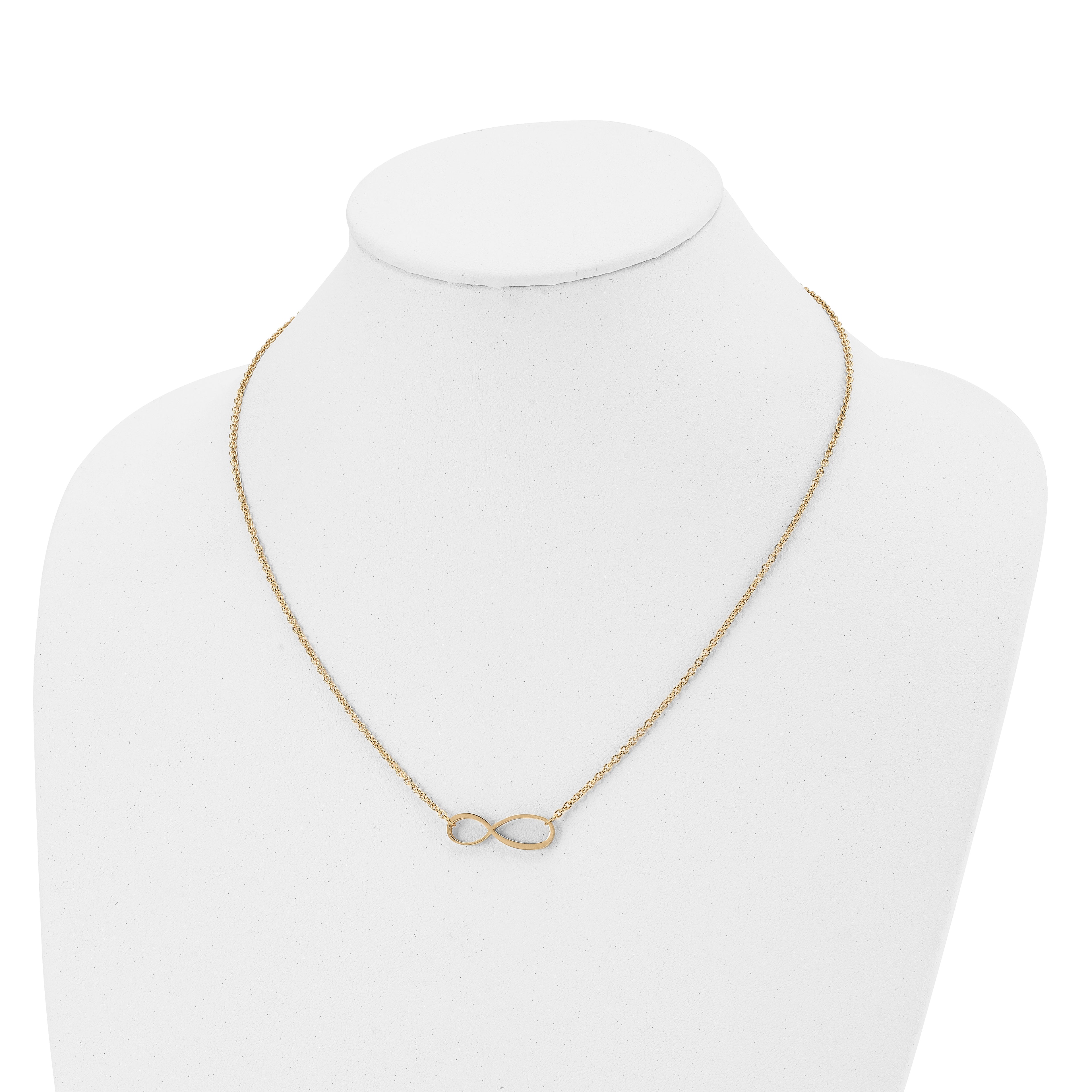 Infinity Symbol Necklace in Stainless Steel & Gold-Tone