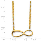 Infinity Symbol Necklace in Stainless Steel & Gold-Tone