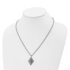Chisel Stainless Steel Polished Pendant on a 20 inch Cable Chain Necklace