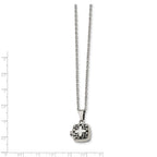 Magnetic Prayer Box Necklace in Stainless Steel, 18"