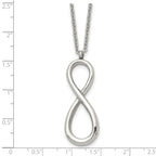Infinity Symbol Necklace in Stainless Steel, 18"